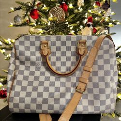 LOUIS VUITTON  Damier Azur Speedy Bandouliere 30 