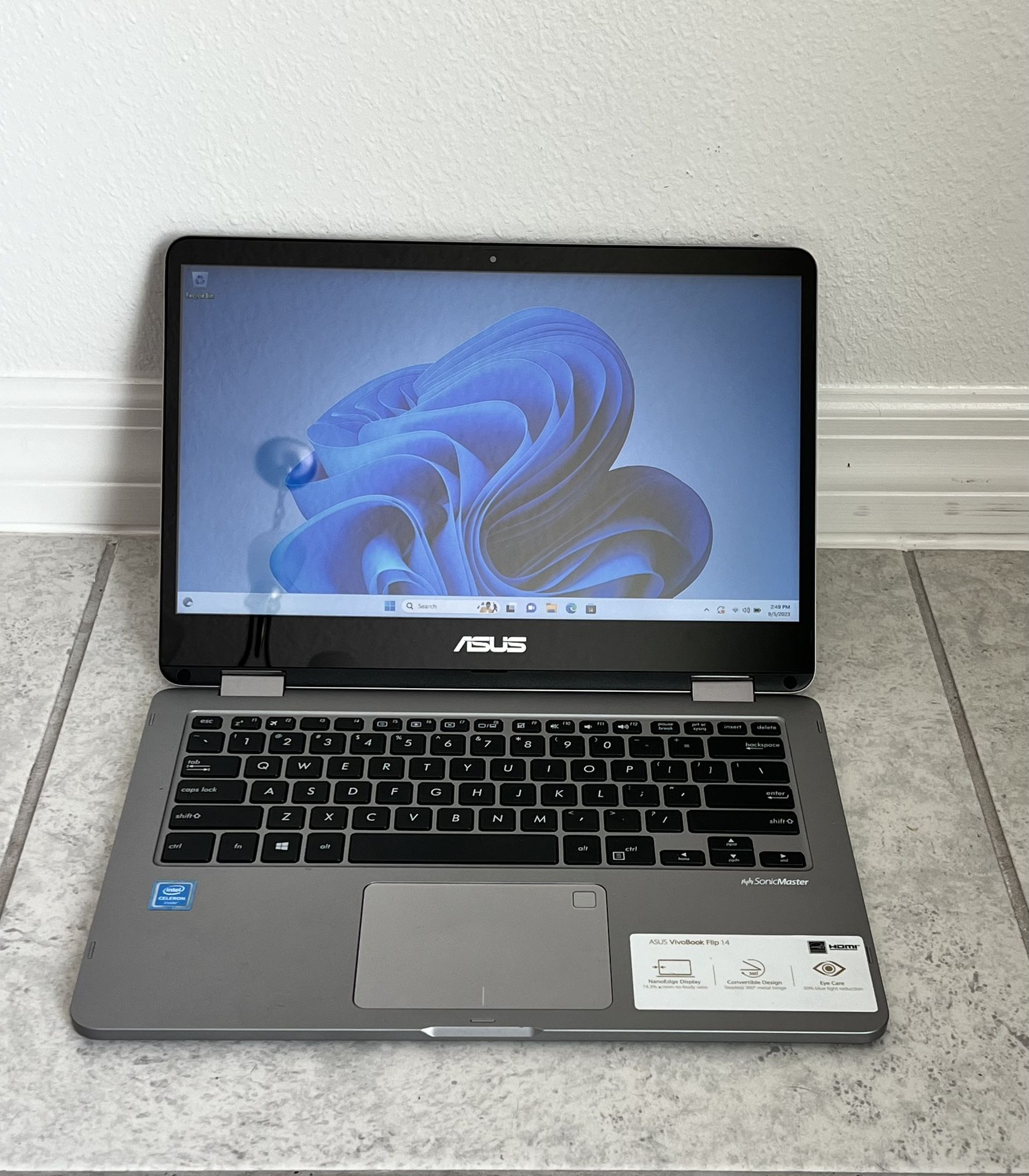 Asus VivoBook Flip 14 TP401M laptop 14" Touchscreen HD Intel Celeron ...