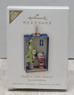 NIB Hallmark Keepsake "Make a Little Merry!" Special Edition Ornament - 2009 NIB