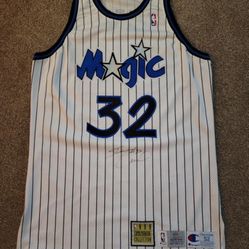 Autographed Shaquille O’neal Rookie Pro Cut Jersey 