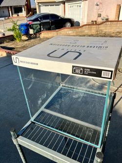 UN Systems 16 Gallon Rimless Glass Aquarium Cube