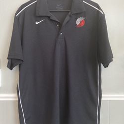Nike Men Portland Blazers Polo Small 