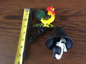 Brand new cast-iron rooster bell