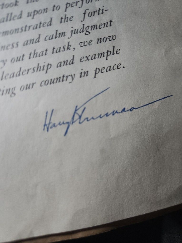 Presidential Signature