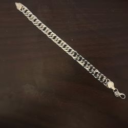 8 Inch 925 Silver Bracelet 8 mm