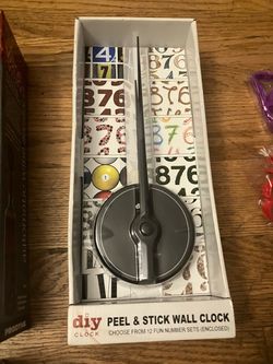 $15, New Peel and Stick Wall Clock