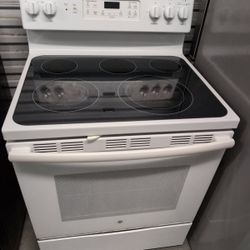 White Glass Top Stove ($280)