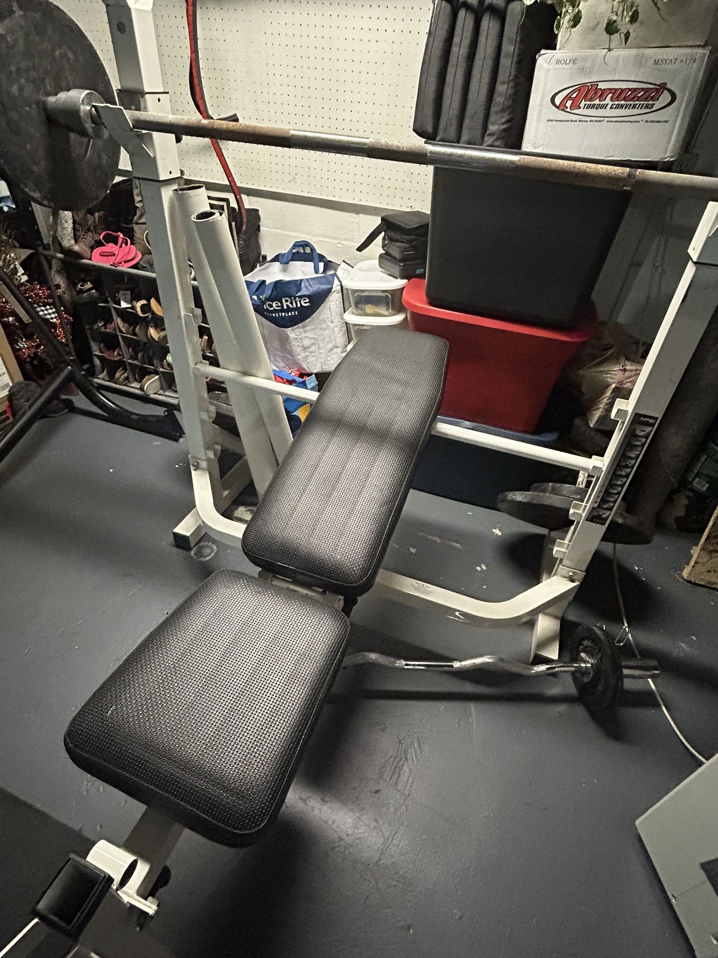 Weight Bench And weights