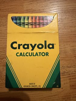 Vintage Crayola Crayon Calculator 
