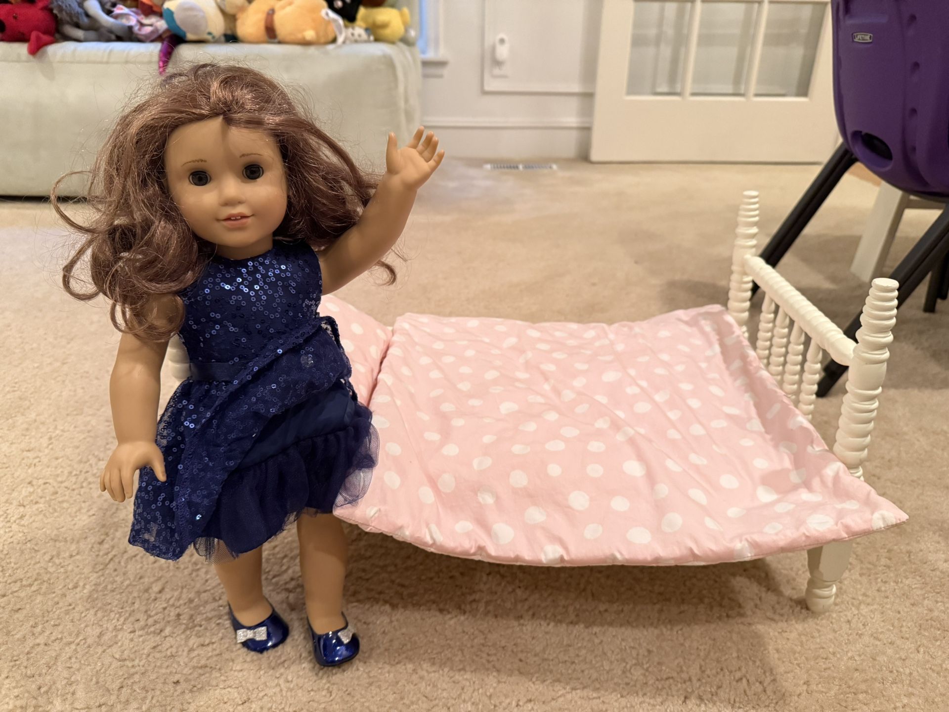 American Girl Doll and Bed -FREE