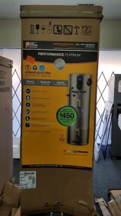 Rheem 80gal hybrid commercial water heater electric