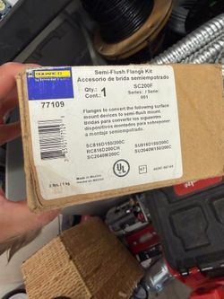 Electrical panel semi flush flange kit