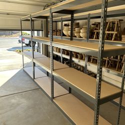 Garage Shelving 48 in W x 18 in D New Industrial Boltless Warehouse Racks Stronger Than Homedepot Lowes And Costco Delivery Available