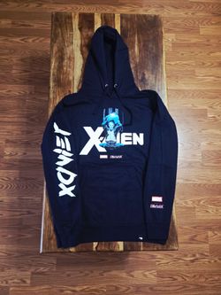 Dim Mak x Marvel Collab "Xavier Hoodie" Navy Blue. Size Large