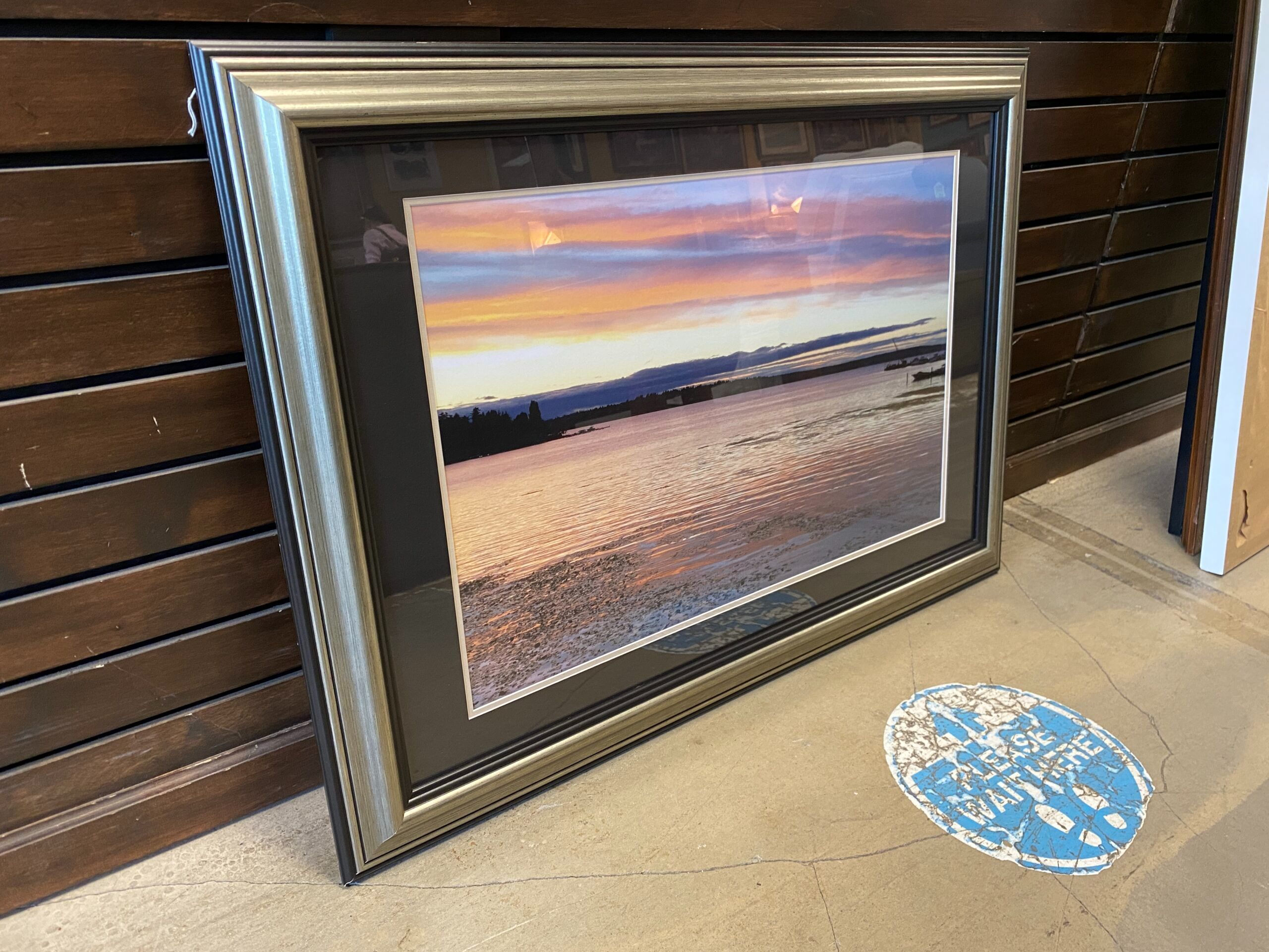 Lake at Sunset Framed Photograph