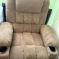 FABRIC MANUEL ROCKER RECLINER-BALANCE Y RECLINABLE 