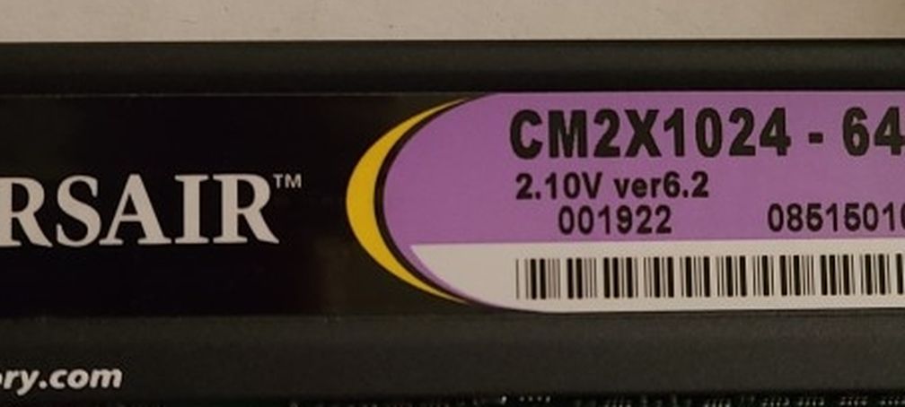 Computer Ram DDR2 Extreme Performance Memory CM2X1024 - 6400C4 800 MHz 1024 MB