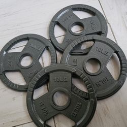 New 4x10lbs Olympic 2inch Weight Plates 