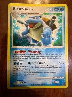 Pokemon Blastoise 2/132 Diamond & Pearl Secret Wonders Holo Rare NM/M 💦