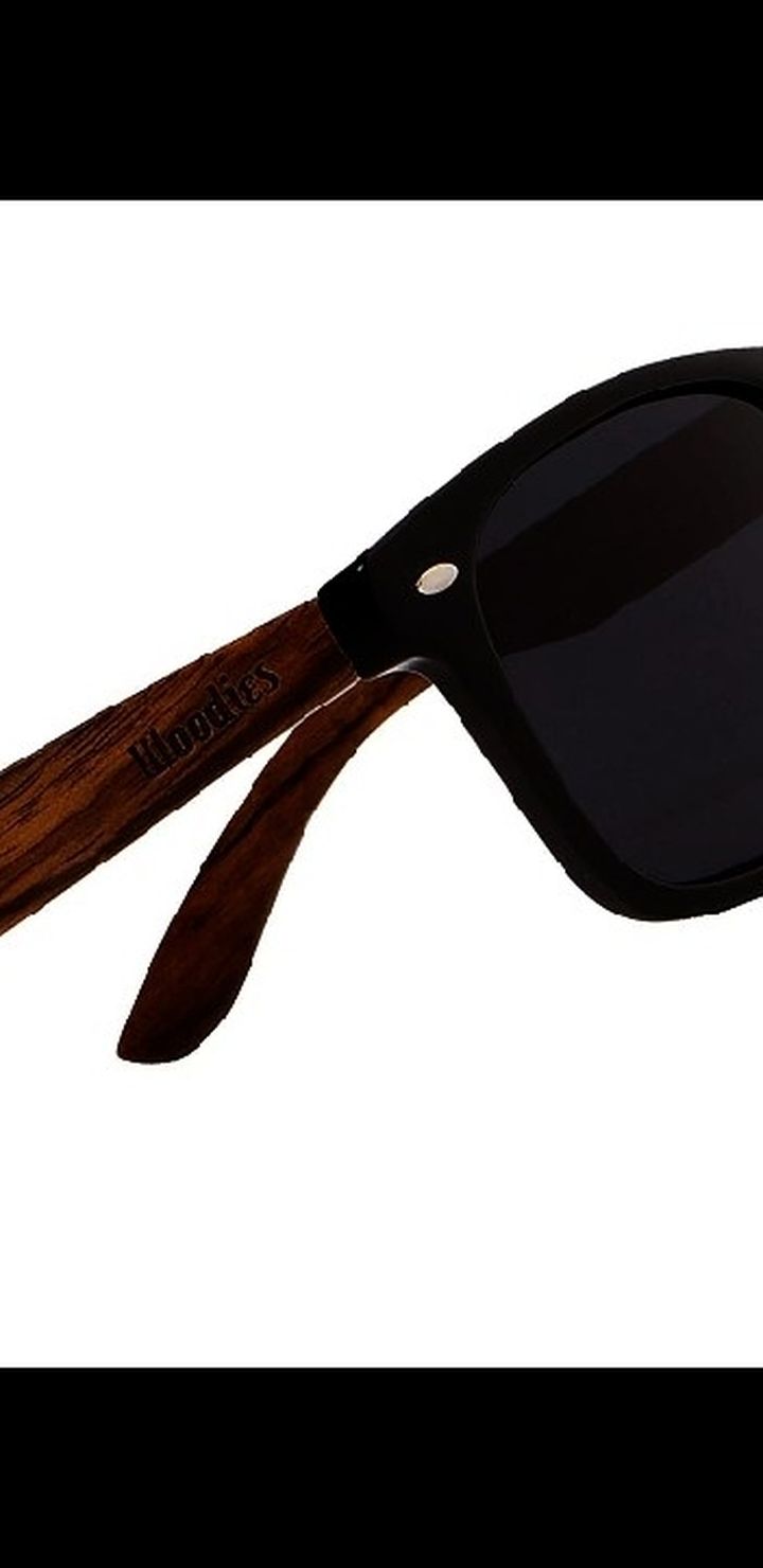 WOODIES WALNUT WOODFARER SUNGLASSES WITH POLARIZED LENSES