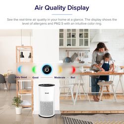 New LEVOIT Air Purifier Cleaner for Large Rooms H13 True HEPA Filter with Auto Mode for Allergies and Pets Smoke Mold Pollen Dust