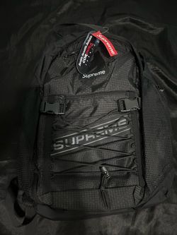 Supreme Logo Backpack in Black