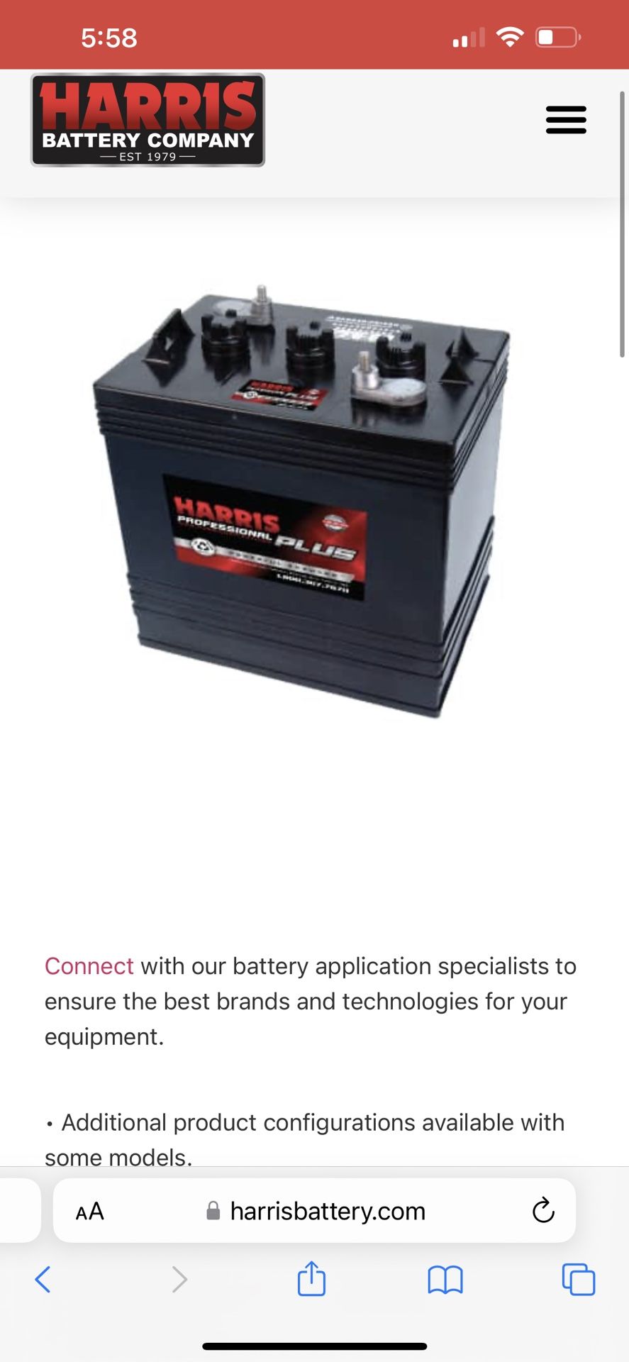 Harris Professional Plus Gc2 RV Batteries for Sale in Oro Valley, AZ