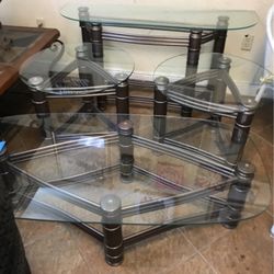 4 Pc Coffee Tables Set