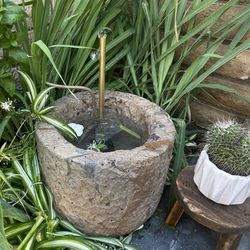 Natural Limestone Hand Carved Trough/fountain/pot 