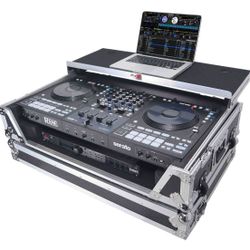ProX XS-RANEFOUR WLT ATA Flight Style Road Case for RANE Four DJ Controller with Laptop Shelf
