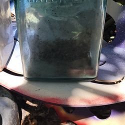 4  Old antique glass  Car batteries No Chips Or Cracks 