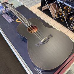 Tagima Gran Reserva Utah Parlor Matte Black Acoustic Electric Guitar NEW!