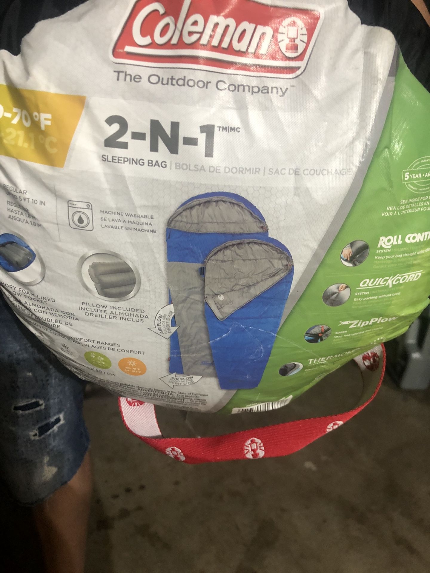 Coleman Sleeping Bag For 1 Person