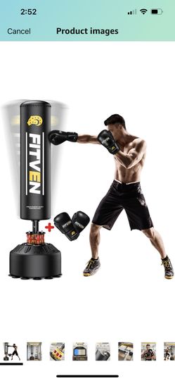 Punching Bag With Gloves 