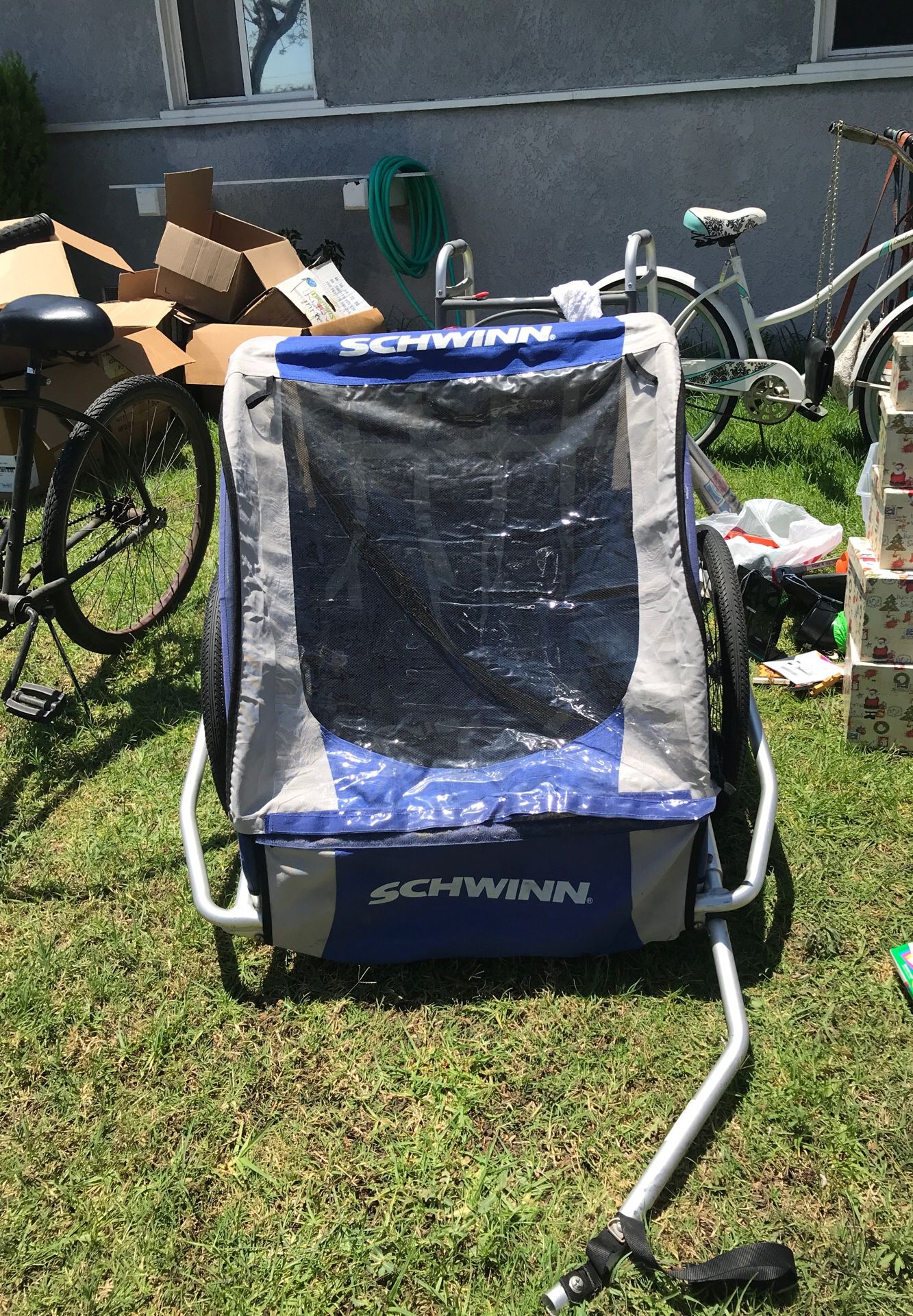 Schwinn double tow behind bike trailer