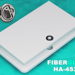 Replacement Fiberglass Boat Hatch & Lid 24" x 14" for Engine Deck Transom etc.