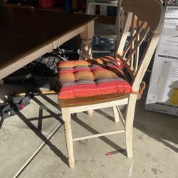 Bar Height Dining Table W/8 Cushioned Chairs