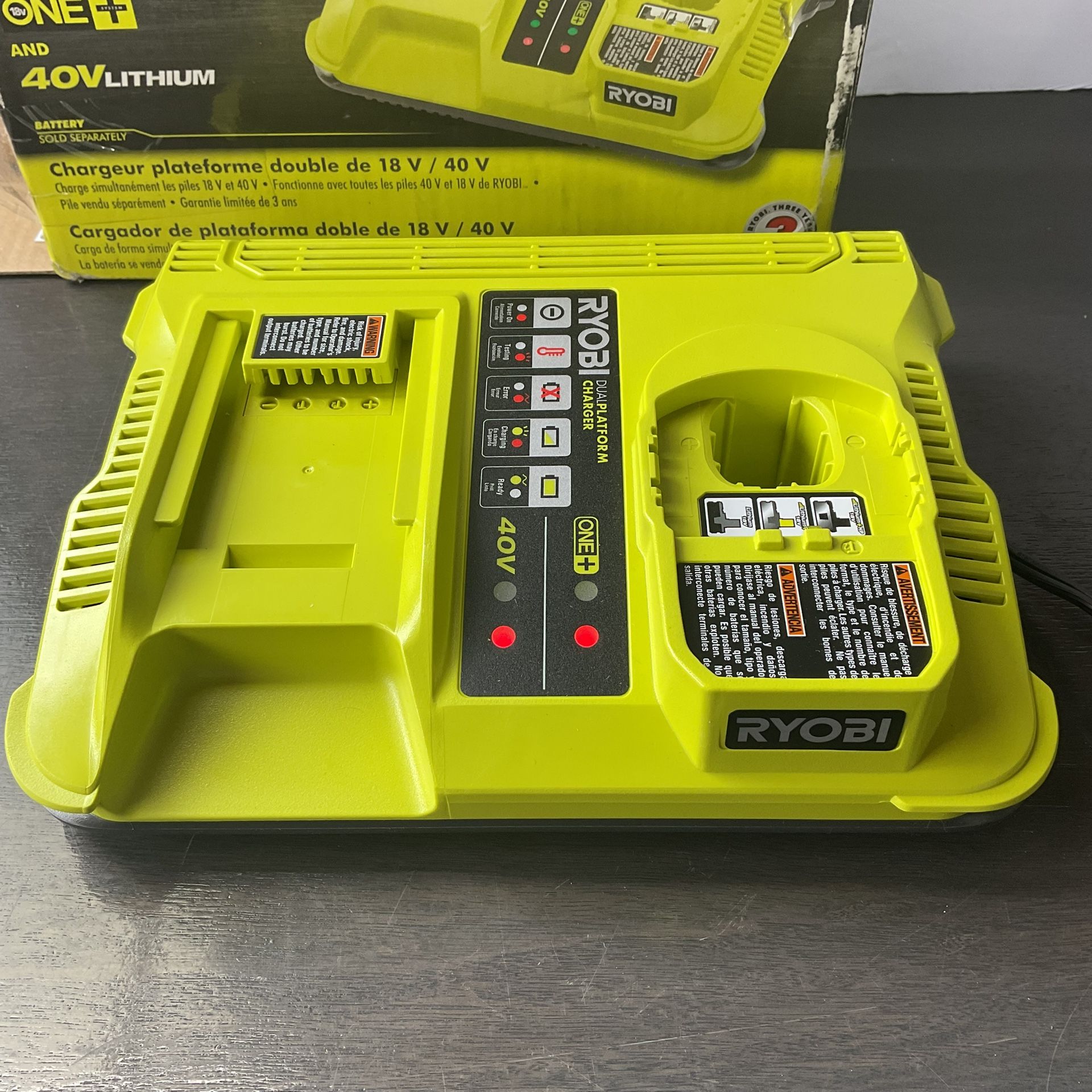 Ryobi ONE+ P137 Lithium-Ion Dual Platform Charger