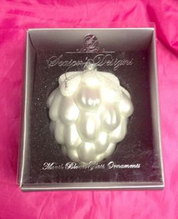 Seasons Designs Large mouth blown glass ornament