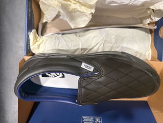 Vans Quilted Leather Slip-On Sneakers