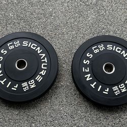 Bumper plates 35lb pair