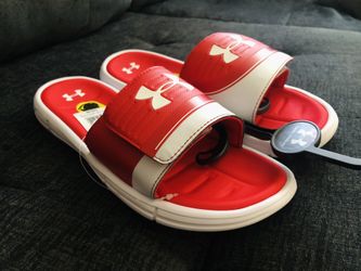 Under Armour Slides - Red - Size 11 - New