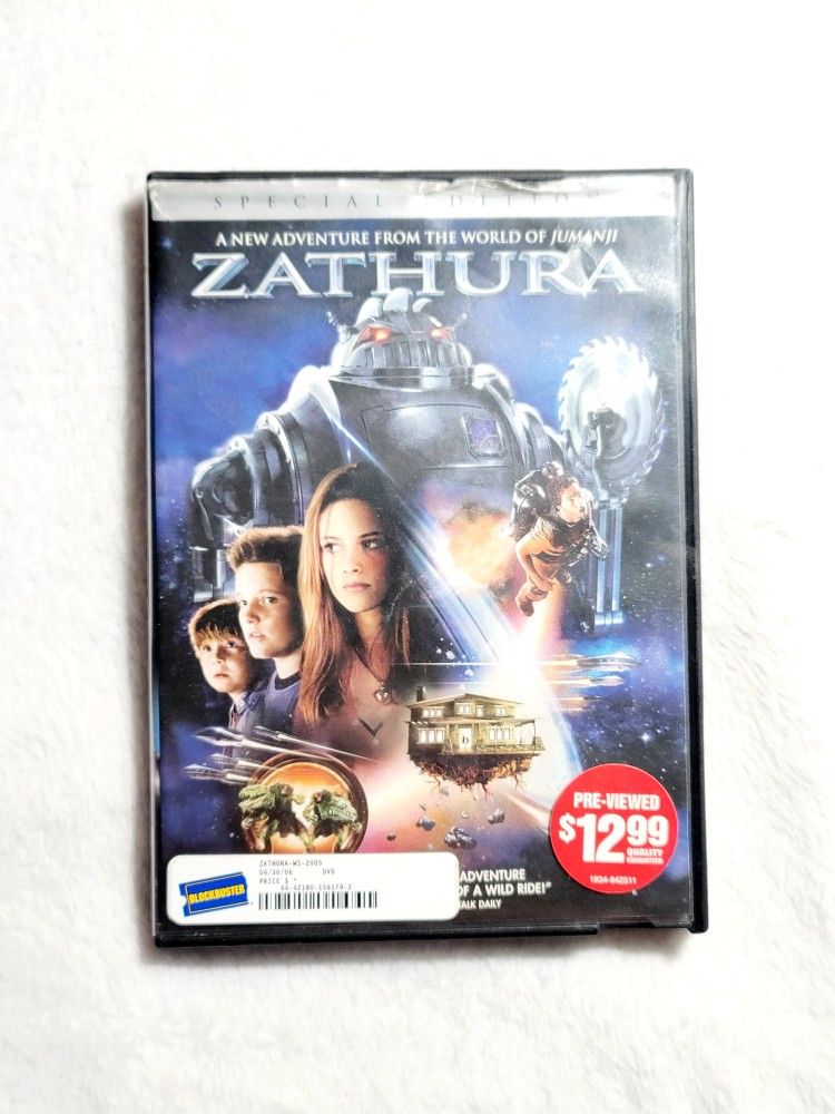 Zathura DVD (Blockbuster Rental) 2006