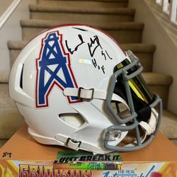 Earl Campbell Autographed Replica Helmet