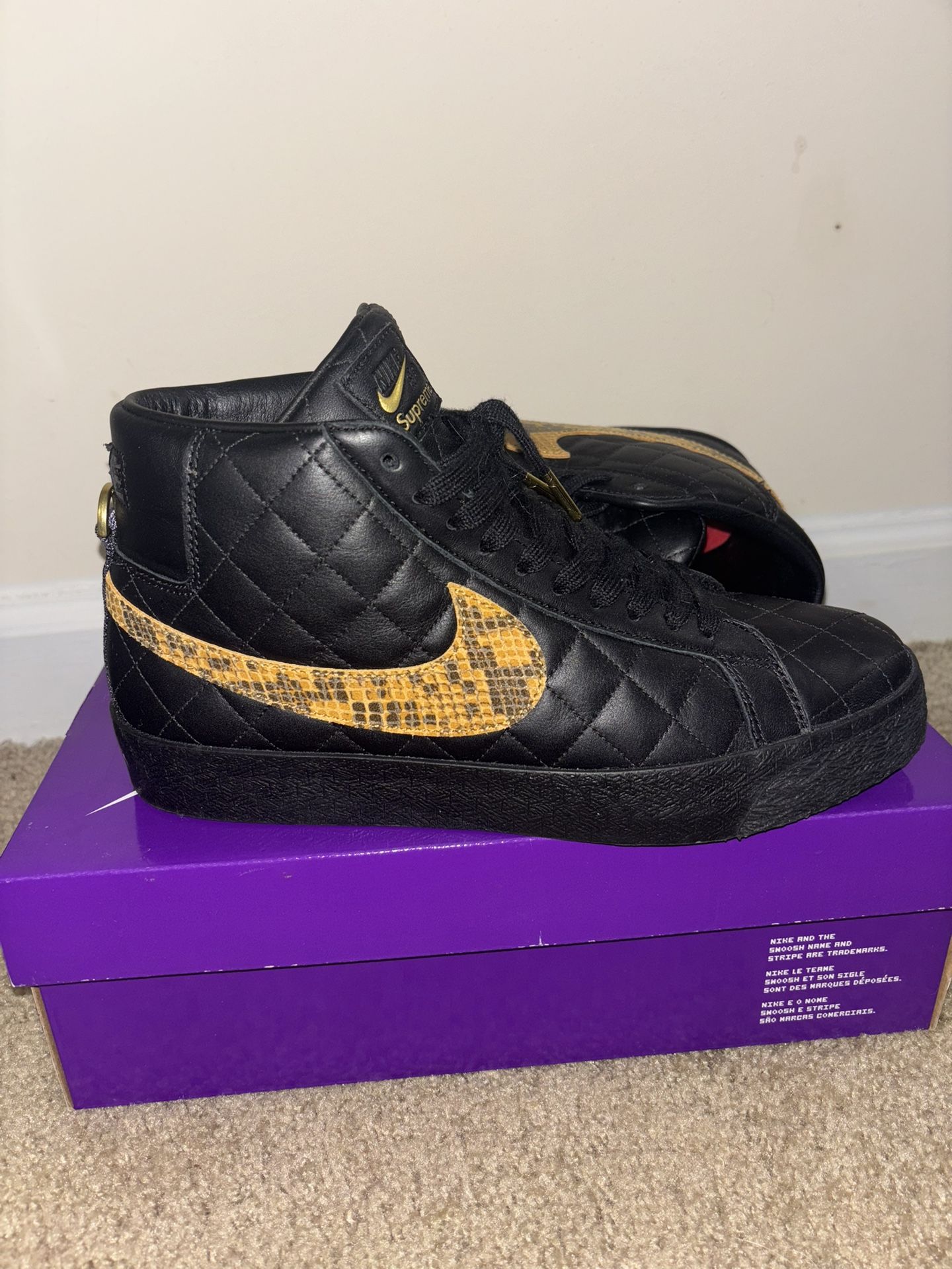 Nike Supreme Blazer Mid Black