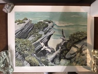 Zuill original watercolor print. #456/1500. signed in pencil 26x20 never framed