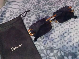 Cartier Rimless Sunglasses with Pouch