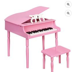 New kids pink piano and stool set 