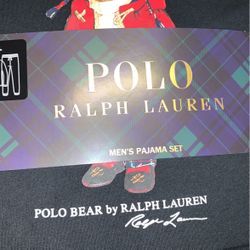 Polo Ralph Lauren Men's 2-Pc. Polo Bear Pajama Set (Black)