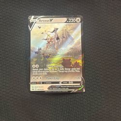 ULTRA RARE Arceus V Pokemon SWSH204 Sword & Shield Holo Promo Pokemon